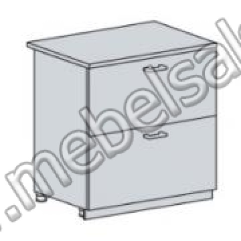 НУВЕЛЬ ШКАФ НИЖНИЙ 800 С 2 ЯЩИКАМИ (ШН2Я 800)